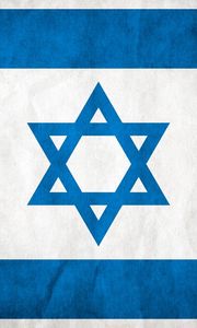 Превью обои флаг, израиль, звезда давида, символика, текстура
