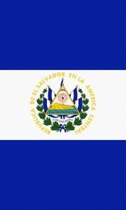 Превью обои флаг, сальвадор, линии, символика