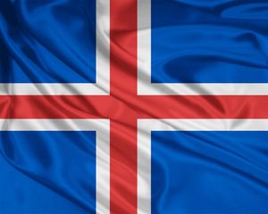 Превью обои флаг, символика, цвета, материал, шелк, полосы, исландия