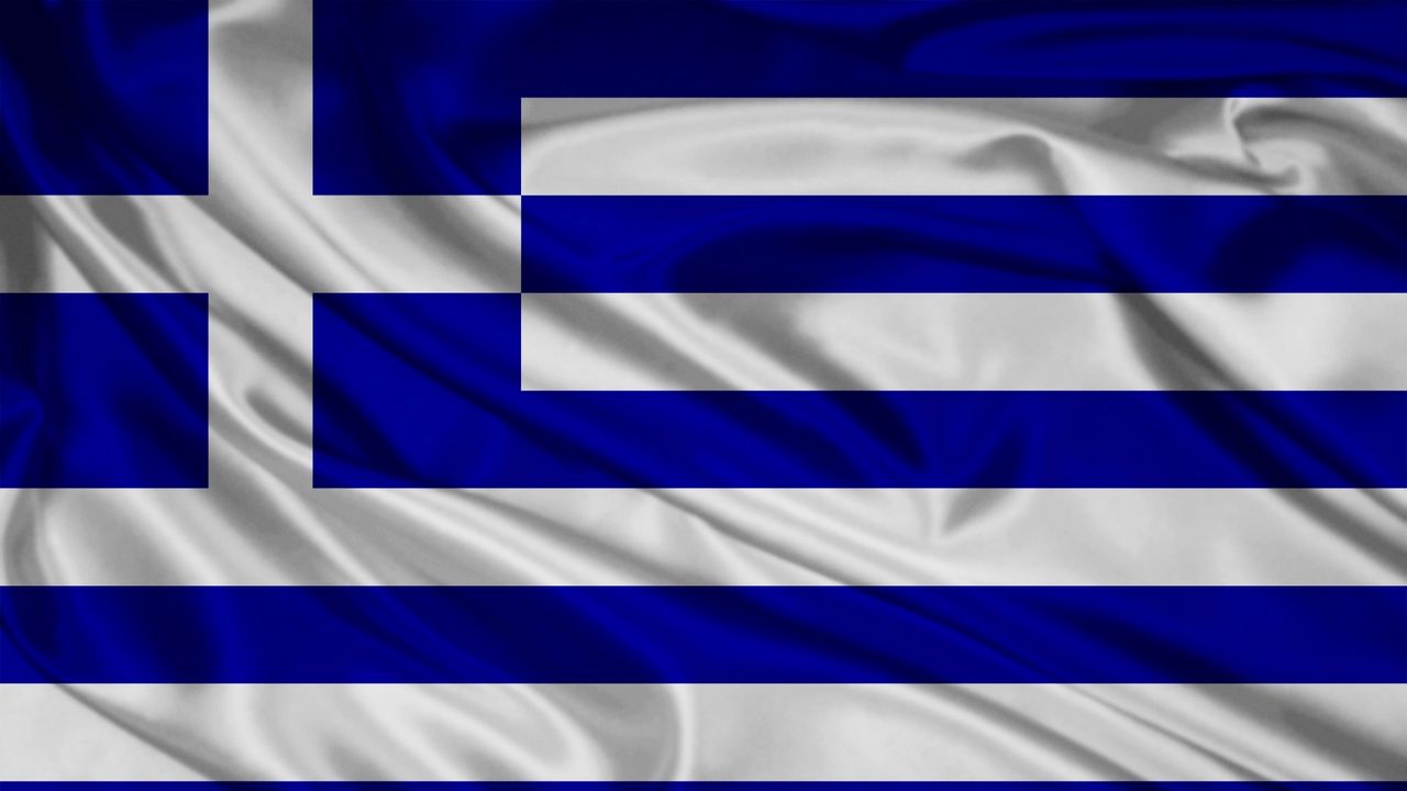 Обои флаг, символика, цвета, материал, полосы, греция