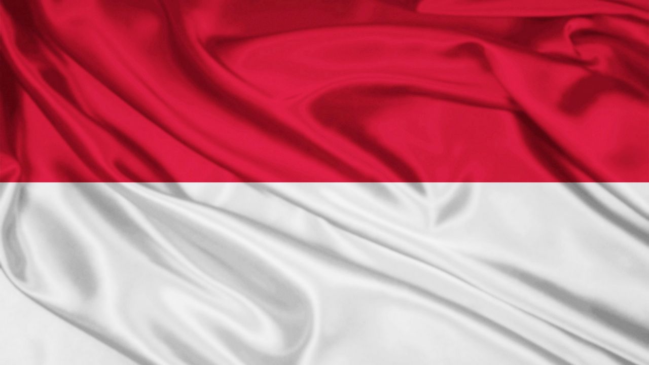 Обои флаг, символика, цвета, материал, полосы, цвет, индонезия