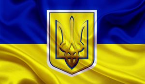 Превью обои флаг, украины, тризуб