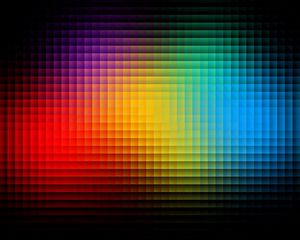 Превью обои фон, пиксели, разноцветный, яркий