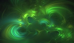 Превью обои фон, свечение, абстракция, зеленый