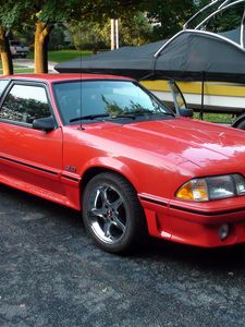 Превью обои ford, 1993, foxbody, mustang