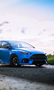 Превью обои ford focus, ford, автомобиль, синий