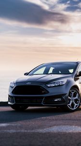 Превью обои ford focus, ford, автомобиль, серый