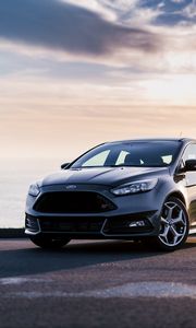 Превью обои ford focus, ford, автомобиль, серый