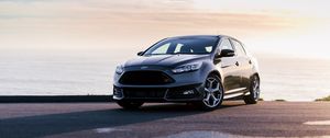 Превью обои ford focus, ford, автомобиль, серый