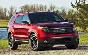 Превью обои ford, ford explorer, форд эксплорер, авто, красный