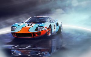 Превью обои ford, gt40, вид спереди, спорткар