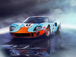 Превью обои ford, gt40, вид спереди, спорткар