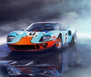 Превью обои ford, gt40, вид спереди, спорткар