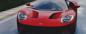 Превью обои ford gt, ford, спорткар, суперкар, вид спереди