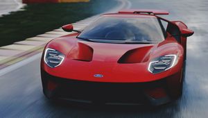 Превью обои ford gt, ford, спорткар, суперкар, вид спереди