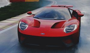 Превью обои ford gt, ford, спорткар, суперкар, вид спереди