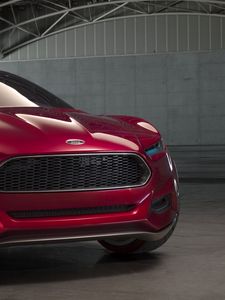 Превью обои ford mustang 2015, ford, 2015, красный, вид спереди