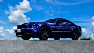 Превью обои ford mustang, ford, вид сбоку