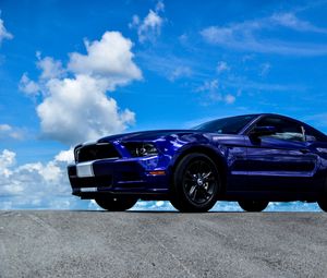 Превью обои ford mustang, ford, вид сбоку