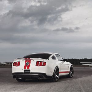 Превью обои ford, mustang, gt500, shelby, muscle car, форд