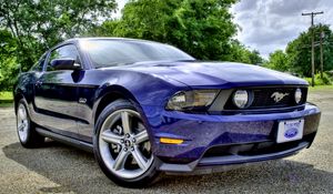 Превью обои ford mustang, машина, hdr