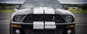 Превью обои ford mustang, shelby, автомобиль, спортивный, вид спереди