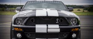 Превью обои ford mustang, shelby, автомобиль, спортивный, вид спереди