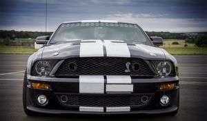 Превью обои ford mustang, shelby, автомобиль, спортивный, вид спереди