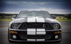 Превью обои ford mustang, shelby, автомобиль, спортивный, вид спереди