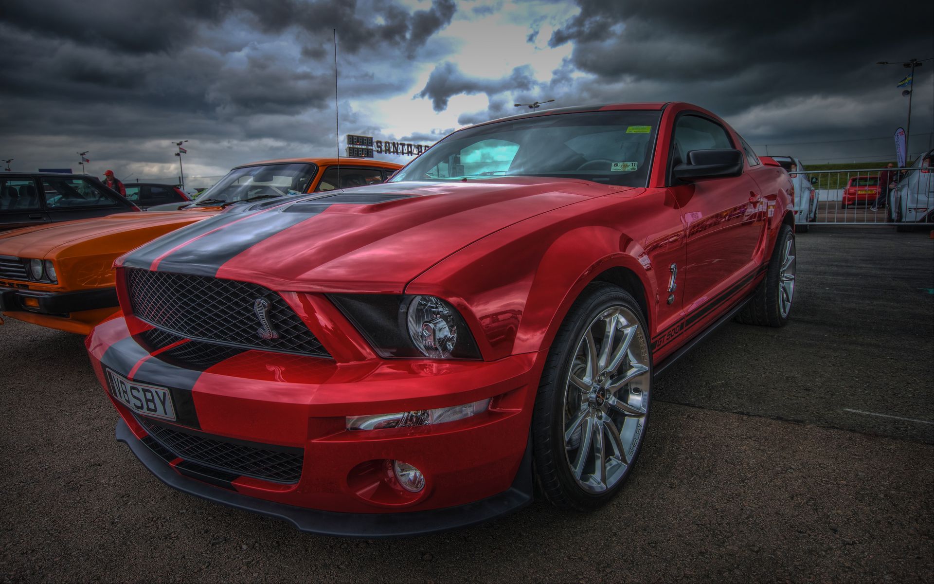 Ford Mustang Shelby gt500 красный