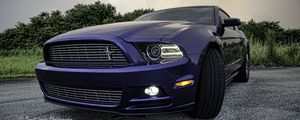 Превью обои ford mustang v6, ford mustang, спорткар, колесо, шины