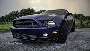 Превью обои ford mustang v6, ford mustang, спорткар, колесо, шины