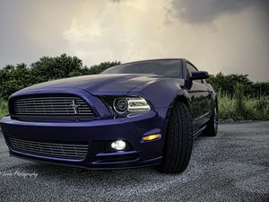 Превью обои ford mustang v6, ford mustang, спорткар, колесо, шины