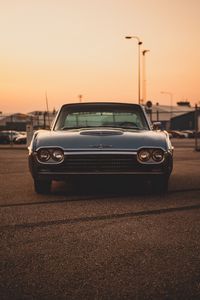 Превью обои ford thunderbird 63, ford, машина, старый, винтаж, вид спереди