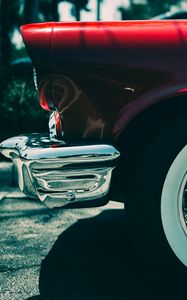 Превью обои ford thunderbird, ford, бампер, колесо