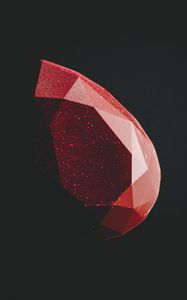 Превью обои форма, грани, красный, черный