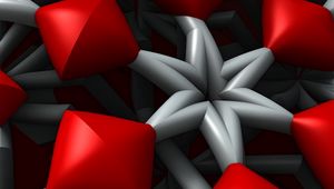 Превью обои фрактал, 3d, абстракция, узор, объем