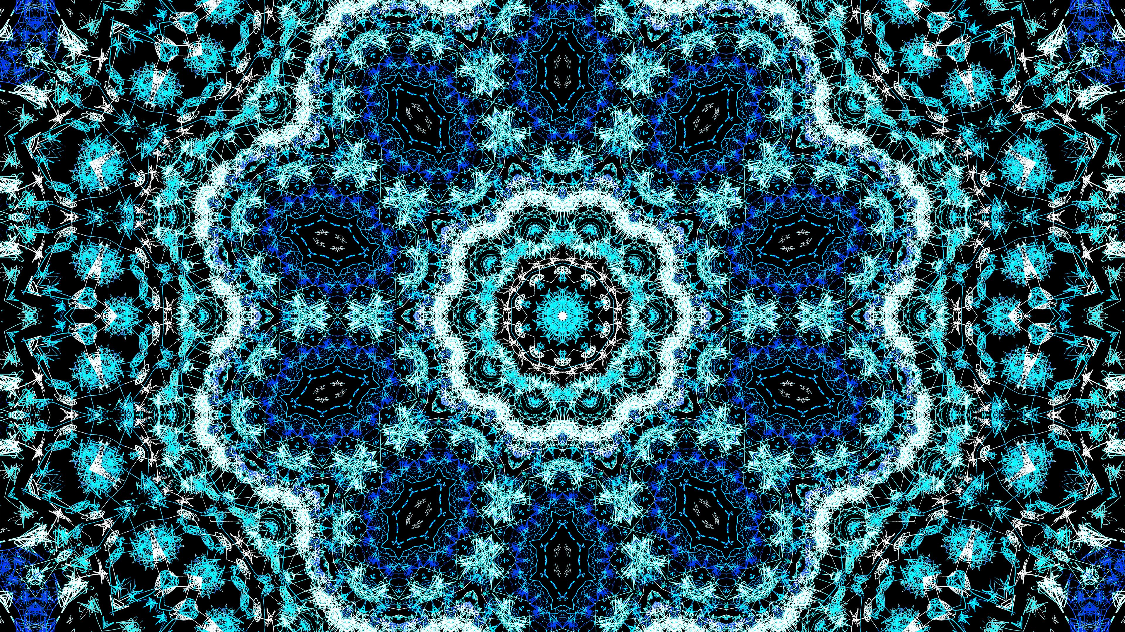 Абстрактный Калейдоскоп синий