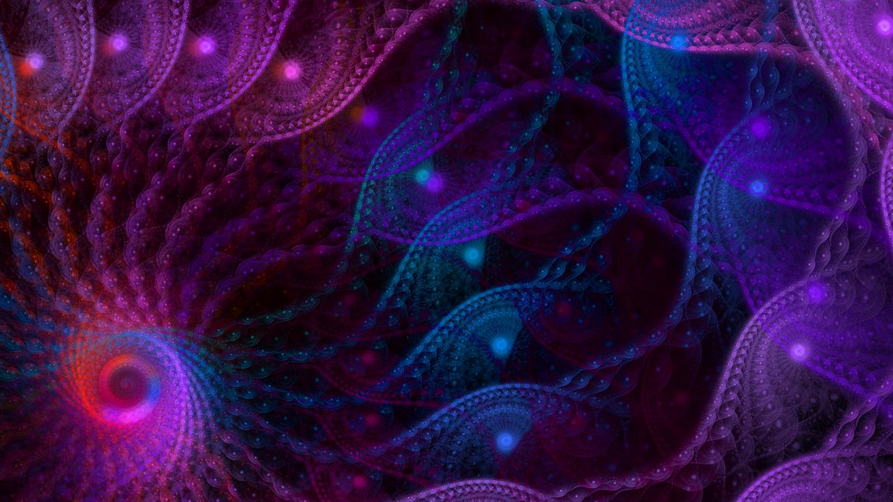 Обои фрактал, линии, запутанный, извилистый, абстракция