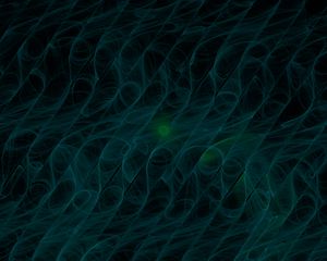 Превью обои фрактал, свечение, дымка, абстракция, синий