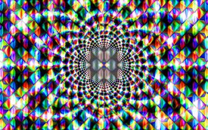 Превью обои фрактал, узор, разноцветный, абстракция, оптическая иллюзия