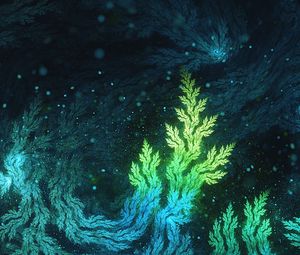 Превью обои фрактал, узоры, форма, блеск
