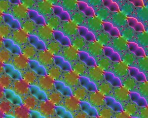 Превью обои фрактал, узоры, паттерн, разноцветный, диагональный