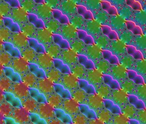 Превью обои фрактал, узоры, паттерн, разноцветный, диагональный