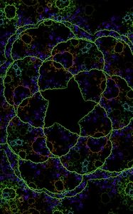 Превью обои фрактал, запутанный, абстракция, узор, цифровой