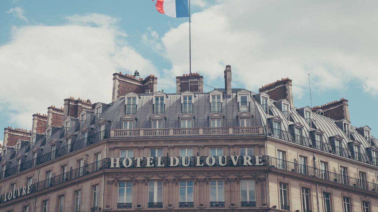 Обои франция, париж, отель, hotel du louvre
