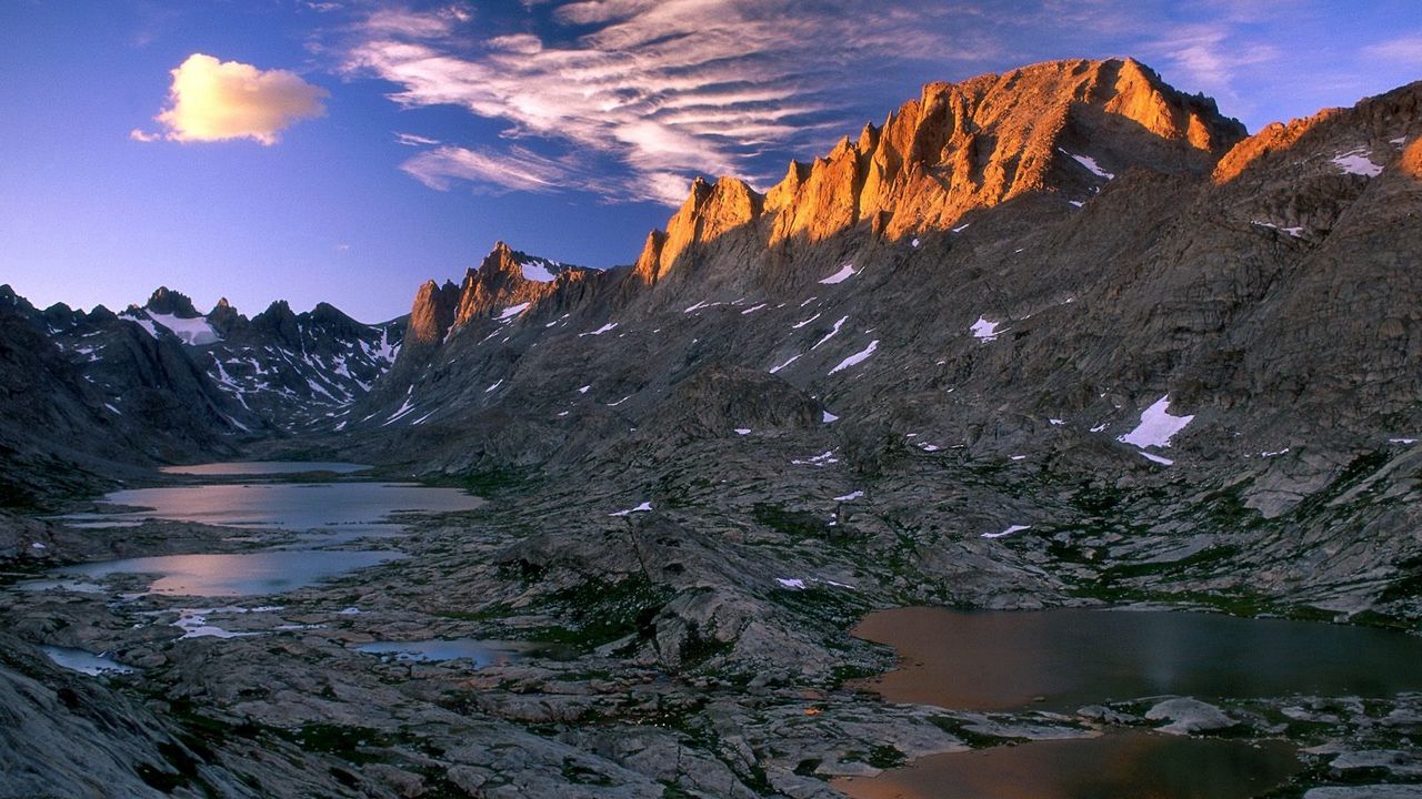 Обои fremont peak, вайоминг, скалы, горы, тень