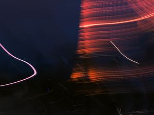 Превью обои фризлайт, длинная выдержка, искажение, темный