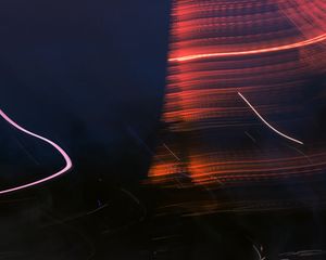 Превью обои фризлайт, длинная выдержка, искажение, темный
