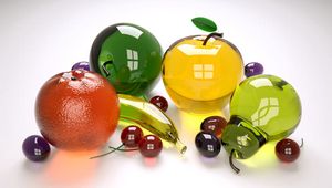 Превью обои фрукты, стекло, разноцветный, коллекция